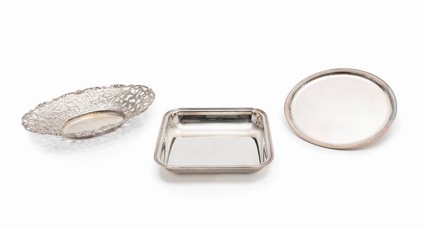 Due piatti e un cestino  - Asta Argenti - Associazione Nazionale - Case d'Asta italiane