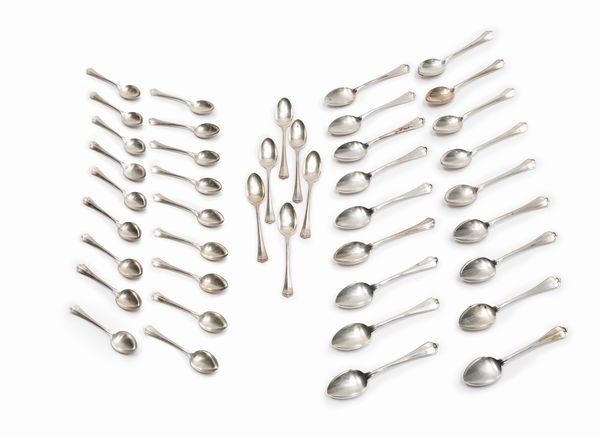 Set di cucchiaini  - Asta Argenti - Associazione Nazionale - Case d'Asta italiane