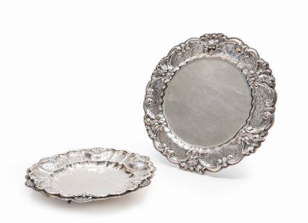 Piatto e alzatina  - Asta Argenti - Associazione Nazionale - Case d'Asta italiane