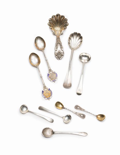 Dieci cucchiaini  - Asta Argenti - Associazione Nazionale - Case d'Asta italiane