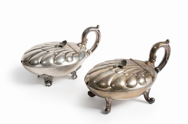 Due formaggiere  - Asta Argenti - Associazione Nazionale - Case d'Asta italiane