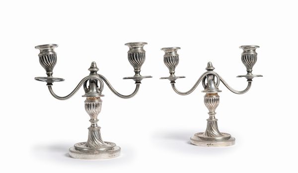 Coppia di candelabri  - Asta Argenti - Associazione Nazionale - Case d'Asta italiane