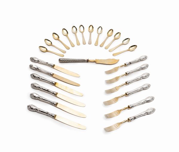 Servizio di posate da dolce  - Asta Argenti - Associazione Nazionale - Case d'Asta italiane