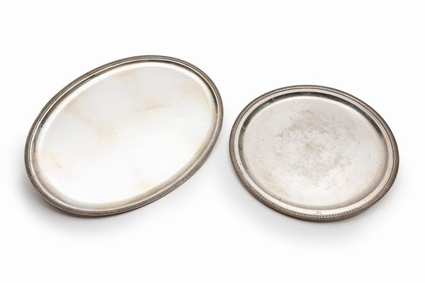 Un piatto e un vassoio  - Asta Argenti - Associazione Nazionale - Case d'Asta italiane