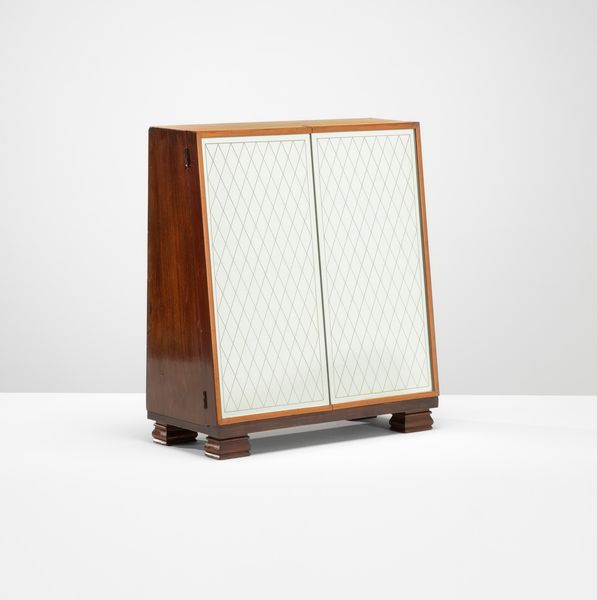 PIETRO CHIESA : Mobile da tavolo specchiato  - Asta Fine Design - Associazione Nazionale - Case d'Asta italiane