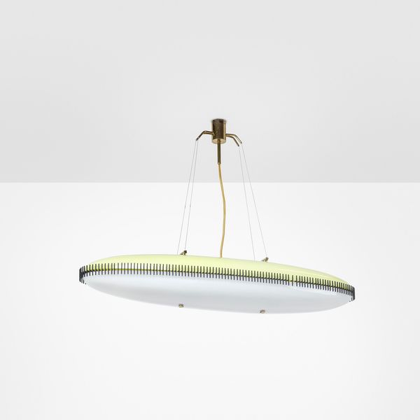 ANGELO LELII : Rara lampada a sospensione  - Asta Fine Design - Associazione Nazionale - Case d'Asta italiane