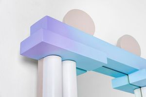 ETTORE SOTTSASS : Specchiera DELDIAVOLO  - Asta Fine Design - Associazione Nazionale - Case d'Asta italiane