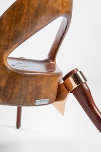 Leo Capote : Due sgabelli mod. Cadeira Machado  - Asta Fine Design - Associazione Nazionale - Case d'Asta italiane