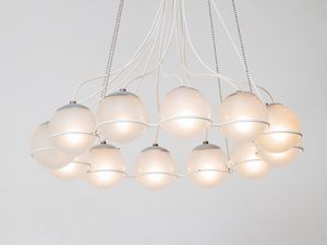 GINO SARFATTI : Lampada a sospensione mod. 2109/12  - Asta Fine Design - Associazione Nazionale - Case d'Asta italiane