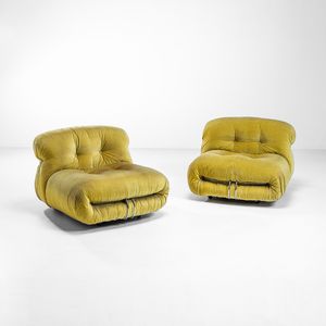 AFRA E TOBIA SCARPA - Due poltrone mod. Soriana