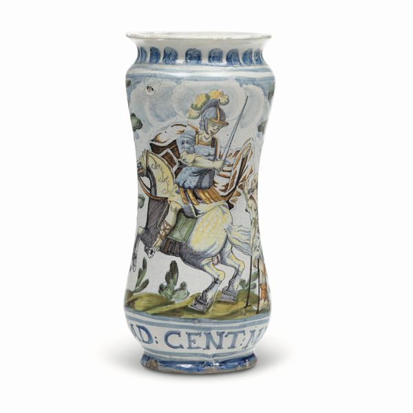 Albarello<BR>Napoli, datato 1700<BR>  - Asta Maioliche e Porcellane - Associazione Nazionale - Case d'Asta italiane