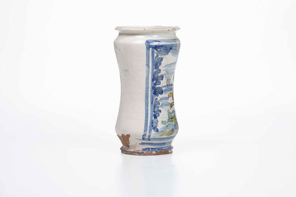 Albarello<BR>Campania (area napoletana), XVIII secolo  - Asta Maioliche e Porcellane - Associazione Nazionale - Case d'Asta italiane