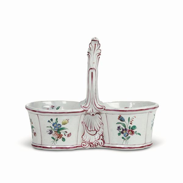 Portampolle<BR>Doccia, Manifattura Ginori, fine del XVIII secolo<BR>  - Asta Maioliche e Porcellane - Associazione Nazionale - Case d'Asta italiane