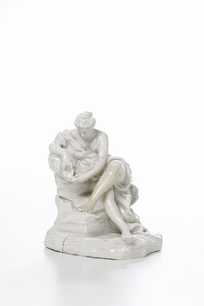 Figurina Il bagno di Venere<BR>Torino, Manifattura di Vinovo, periodo Hannong, 1776-1779<BR>  - Asta Maioliche e Porcellane - Associazione Nazionale - Case d'Asta italiane
