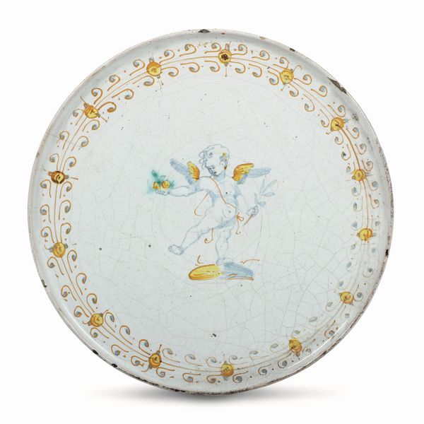 Alzatina<BR>Deruta, prima met del XVII secolo<BR>  - Asta Maioliche e Porcellane - Associazione Nazionale - Case d'Asta italiane