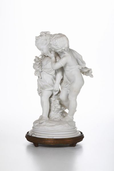 Scultura La Fiducia<BR>Francia, Manifattura indeterminata, fine XIX o inizio XX secolo  - Asta Maioliche e Porcellane - Associazione Nazionale - Case d'Asta italiane