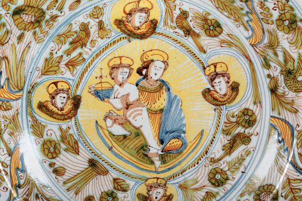 Alzata<BR>Deruta, XVII secolo<BR>  - Asta Maioliche e Porcellane - Associazione Nazionale - Case d'Asta italiane