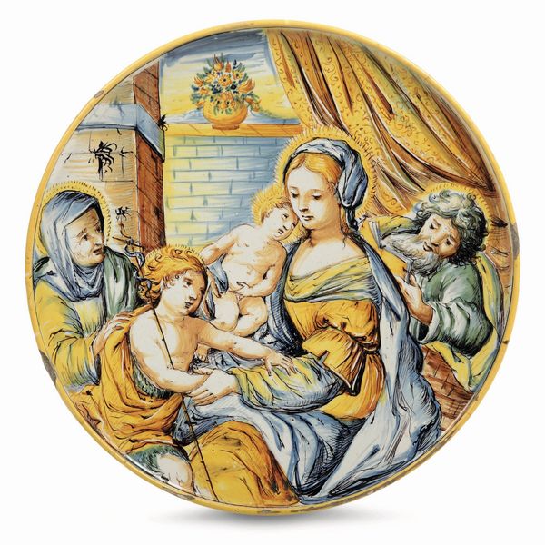 Alzata<BR>Urbania, met del XVII secolo<BR>  - Asta Maioliche e Porcellane - Associazione Nazionale - Case d'Asta italiane