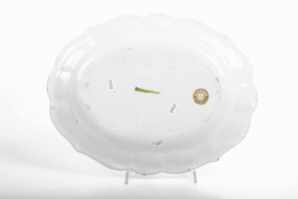 Piatto<BR>Milano, Manifattura di Pasquale Rubati, 1770-1790<BR>  - Asta Maioliche e Porcellane - Associazione Nazionale - Case d'Asta italiane