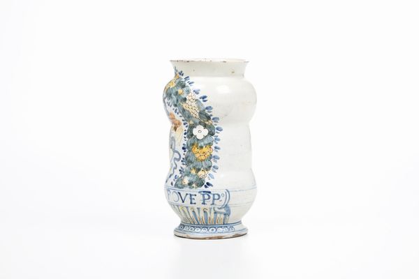 Albarello<BR>Castelli, seconda met del XVII secolo (?)<BR>  - Asta Maioliche e Porcellane - Associazione Nazionale - Case d'Asta italiane