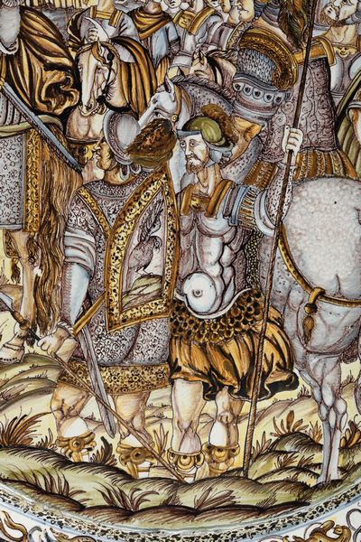 Grande piatto <BR>Castelli, Francesco Grue, 1640-1650  - Asta Maioliche e Porcellane - Associazione Nazionale - Case d'Asta italiane