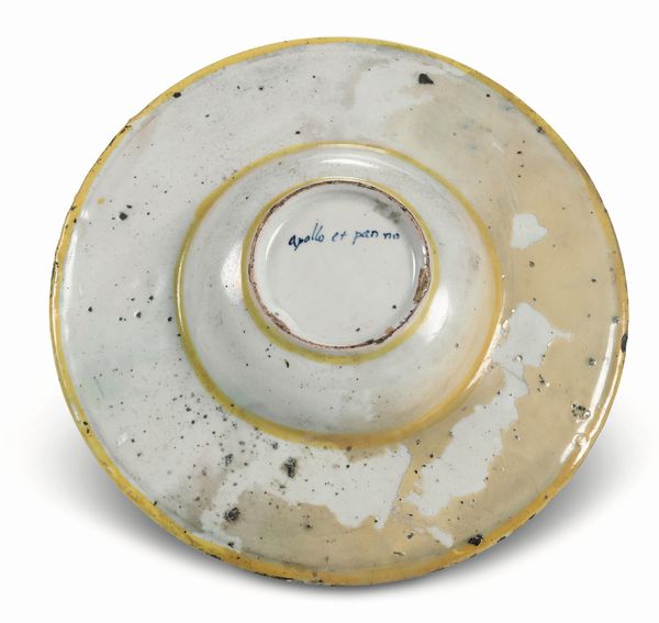 Piatto<BR>Casteldurante, bottega dei Picchi, maniera di Andrea da Negroponte, 1550-1560 circa<BR>  - Asta Maioliche e Porcellane - Associazione Nazionale - Case d'Asta italiane