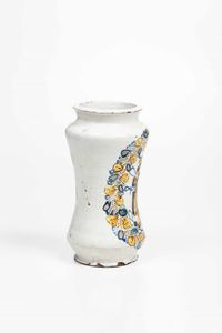 Albarello <BR>Campania (area napoletana), XVIII secolo (?)  - Asta Maioliche e Porcellane - Associazione Nazionale - Case d'Asta italiane