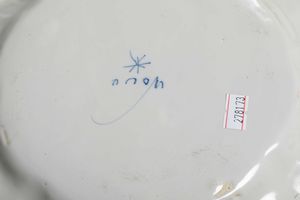 Dodici piatti piani<BR>Nove, Manifattura Antonibon-Barettoni, inizi del XX secolo  - Asta Maioliche e Porcellane - Associazione Nazionale - Case d'Asta italiane