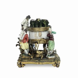 Scaldino bruciaprofumi<BR>Meissen, 1750-1760 circa  - Asta Maioliche e Porcellane - Associazione Nazionale - Case d'Asta italiane