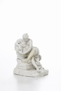 Figurina Il bagno di Venere<BR>Torino, Manifattura di Vinovo, periodo Hannong, 1776-1779<BR>  - Asta Maioliche e Porcellane - Associazione Nazionale - Case d'Asta italiane