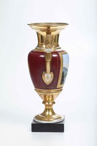 Vaso<BR>Parigi, 1830 circa  - Asta Maioliche e Porcellane - Associazione Nazionale - Case d'Asta italiane
