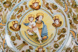 Alzata<BR>Deruta, XVII secolo<BR>  - Asta Maioliche e Porcellane - Associazione Nazionale - Case d'Asta italiane