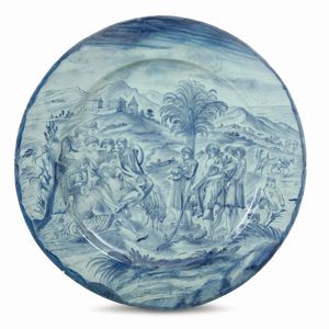 Piatto reale<BR>Savona, seconda met del XVII secolo  - Asta Maioliche e Porcellane - Associazione Nazionale - Case d'Asta italiane
