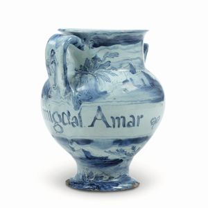 Orciolo<BR>Savona, XVIII secolo<BR>  - Asta Maioliche e Porcellane - Associazione Nazionale - Case d'Asta italiane