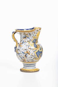 Boccale <BR>Urbania o Pesaro, Fabbrica Mordioni o Bartolucci, met del XVIII secolo<BR>  - Asta Maioliche e Porcellane - Associazione Nazionale - Case d'Asta italiane