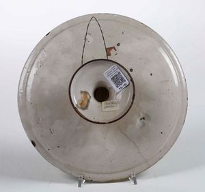 Alzatina<BR>Castelli, Nicola Cappelletti (?), XVIII secolo<BR>  - Asta Maioliche e Porcellane - Associazione Nazionale - Case d'Asta italiane