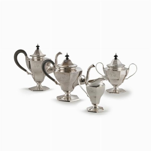 SERVITO DA T&Egrave;  E CAFF&Egrave;, STATI UNITI SECOLO XX, ARGENTIERE DUHME E CO  - Asta ASTA A TEMPO | ARGENTI ITALIANI ED EUROPEI - Associazione Nazionale - Case d'Asta italiane