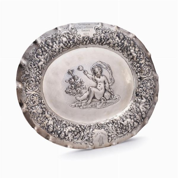 VASSOIETTO, LONDRA, 1753, ARGENTIERE DANIEL PIERS  - Asta ASTA A TEMPO | ARGENTI ITALIANI ED EUROPEI - Associazione Nazionale - Case d'Asta italiane