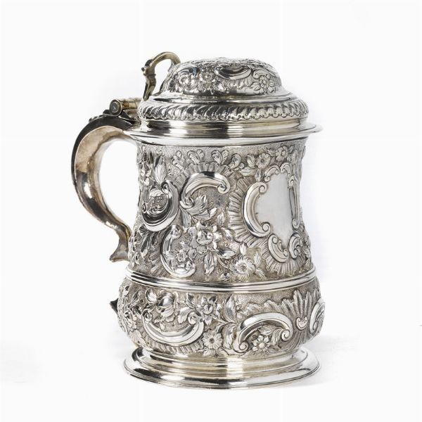 TANKARD, LONDRA, 1750, ARGENTIERE RICHARD BAYLEY  - Asta ASTA A TEMPO | ARGENTI ITALIANI ED EUROPEI - Associazione Nazionale - Case d'Asta italiane