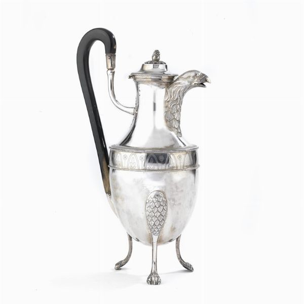 GRANDE CAFFETTIERA, TORINO, 1814 CIRCA, ARGENTIERE LUIGI DE GIORGIS  - Asta ASTA A TEMPO | ARGENTI ITALIANI ED EUROPEI - Associazione Nazionale - Case d'Asta italiane