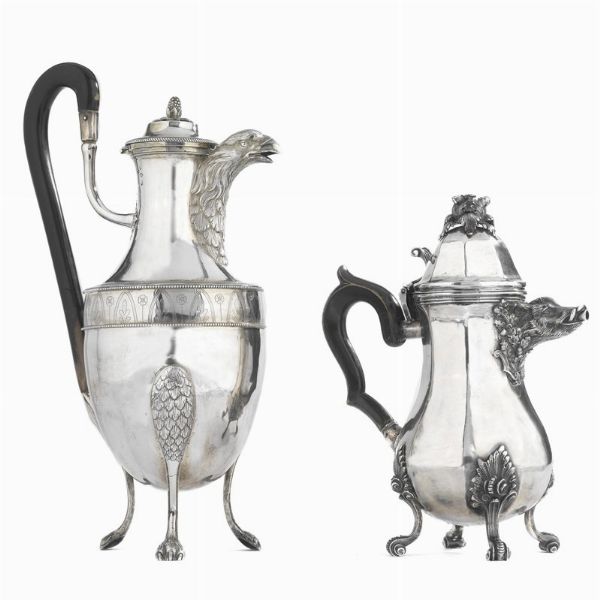 GRANDE CAFFETTIERA, TORINO, 1814 CIRCA, ARGENTIERE LUIGI DE GIORGIS  - Asta ASTA A TEMPO | ARGENTI ITALIANI ED EUROPEI - Associazione Nazionale - Case d'Asta italiane