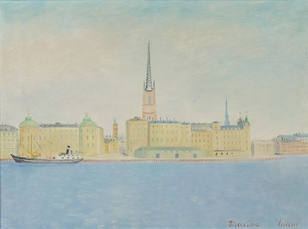 Umberto Lilloni : Stoccolma  - Asta Arte Moderna e Contemporanea - Associazione Nazionale - Case d'Asta italiane