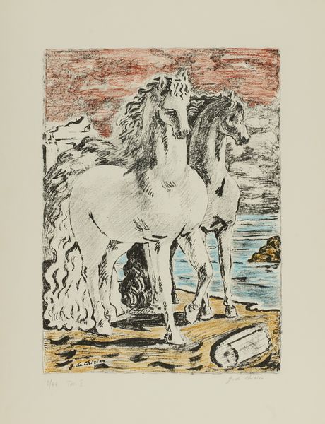 Giorgio de Chirico : Cavalli antichi  - Asta Arte Moderna e Contemporanea - Associazione Nazionale - Case d'Asta italiane
