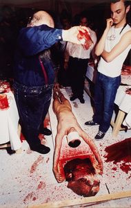 Hermann Nitsch - Lotto unico di tre fotografie