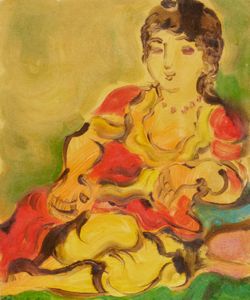 Domenico Cantatore - Odalisca