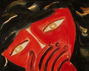 VIRGILIO GUIDI - Testa tragica - Le teste rosse