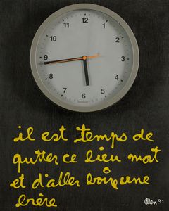 Ben Vautier - Il est tempo de qutter...