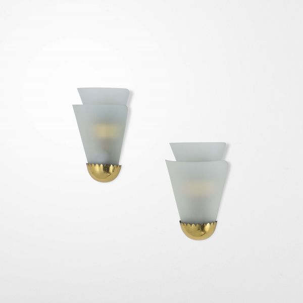 PIETRO CHIESA : Due lampade a parete  - Asta Design - Associazione Nazionale - Case d'Asta italiane