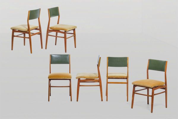 PAOLO BUFFA : Sei sedie  - Asta Design - Associazione Nazionale - Case d'Asta italiane