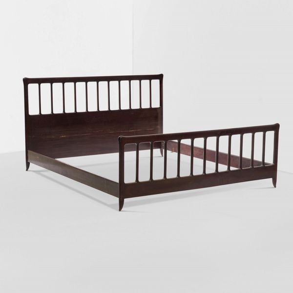 Guglielmo Ulrich, Attribuito a : Letto matrimoniale  - Asta Design - Associazione Nazionale - Case d'Asta italiane